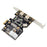PCI-E x1 FireWire 3-Port TI XIO2213A 1394(2B+1A) Driver-free Video Capture Card - 3