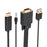 VGA to Displayport Adapter Cable 1.8m Video Adapter Cord VGA to DP Converter with Audio, USB Power Supply - 3