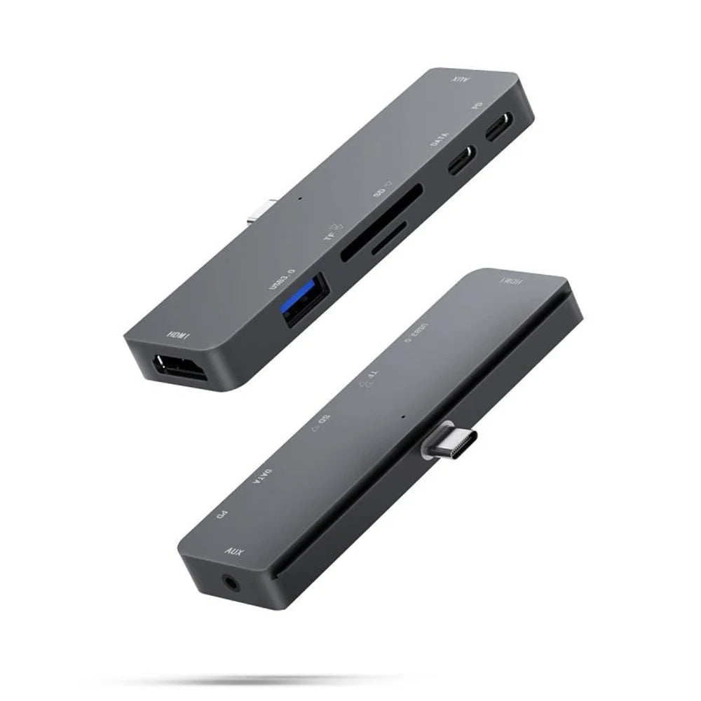 UC300 Type-C 7-in-1 USB-C Docking Station 4K HD Type-C to HD Hub Multi-Port USB-C Adapter Hub Support 4K Resolution - 2