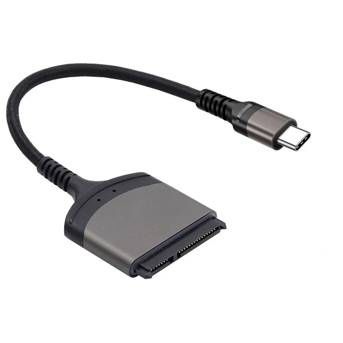 UC-146-SL 5Gbps USB-C to SATA 22-Pin Type-C Adapter Cable for 2.5'' Hard Disk Driver SSD Laptop (Total Length: 25cm) - 6