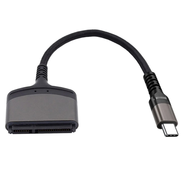 UC-146-SL 5Gbps USB-C to SATA 22-Pin Type-C Adapter Cable for 2.5'' Hard Disk Driver SSD Laptop (Total Length: 25cm) - 7