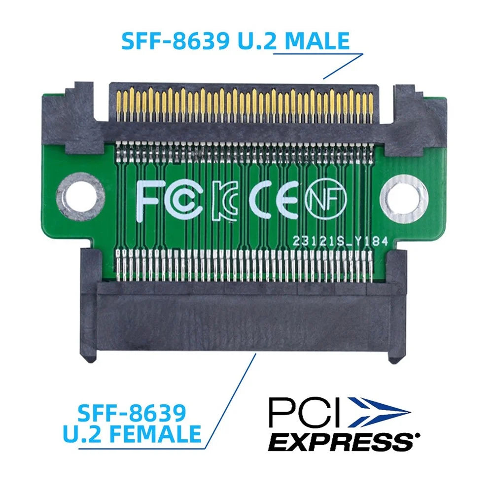 SF-027 SFF-8639 U.2 Male to Female Extension Adapter NVME PCIe SSD Extension Convertor - 2