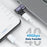 UC-028-LE 40Gbps USB4 Type-C Male to Female 90 Degrees Adapter Right Angled Magnetic Connector - 6