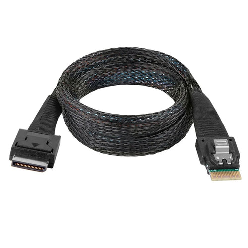 SF-060-0.5M 50cm OcuLink PCIe PCI-Express SFF-8611 4i to SFF-8654 Slimline SSD Data Active Cable - 1