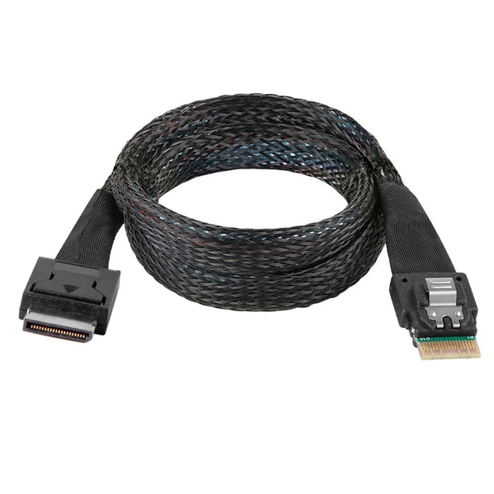 SF-060-0.5M 50cm OcuLink PCIe PCI-Express SFF-8611 4i to SFF-8654 Slimline SSD Data Active Cable - 1