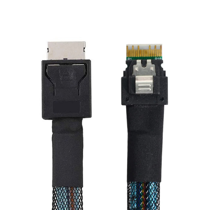 SF-060-0.5M 50cm OcuLink PCIe PCI-Express SFF-8611 4i to SFF-8654 Slimline SSD Data Active Cable - 2