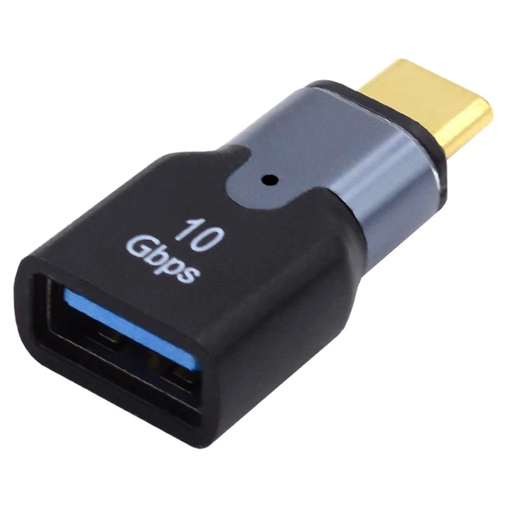 UC-028-AFB Magnetic Connector Type-C Male to USB 3.0 Female 10Gbps Data Transfer Adapter for Laptop Phone - 1