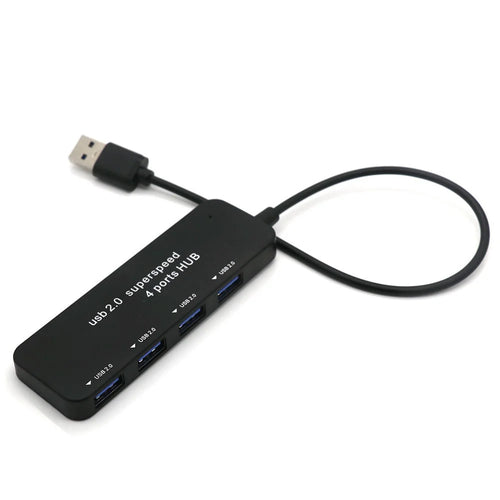 USB2.0 Docking Station USB2.0 to 4 USB2.0 Hub Multi-Port USB Adapter Hub for PC, Laptops - 1