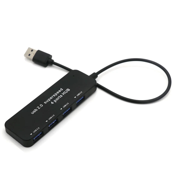 USB2.0 Docking Station USB2.0 to 4 USB2.0 Hub Multi-Port USB Adapter Hub for PC, Laptops - 1
