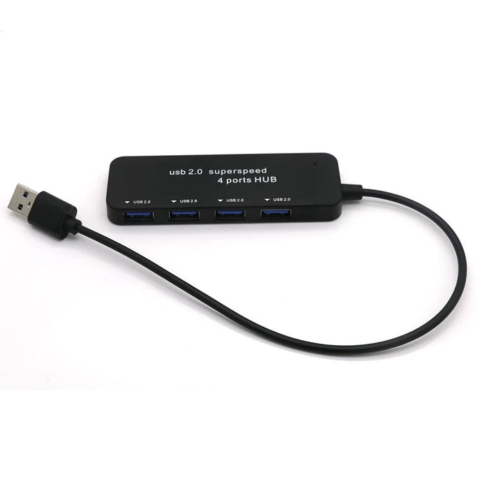 USB2.0 Docking Station USB2.0 to 4 USB2.0 Hub Multi-Port USB Adapter Hub for PC, Laptops - 3