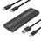 M.2 NVME / SATA Dual Protocol Hard Drive Case Aluminum Alloy SSD Enclosure Support UASP - Black - 1