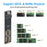 M.2 NVME / SATA Dual Protocol Hard Drive Case Aluminum Alloy SSD Enclosure Support UASP - Black - 7