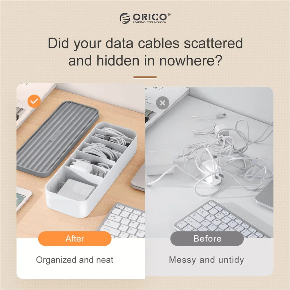 ORICO ORICO-CSB-18 Wire Cable Management Box Data Cable Charger Earphone Container Storage Case - 4