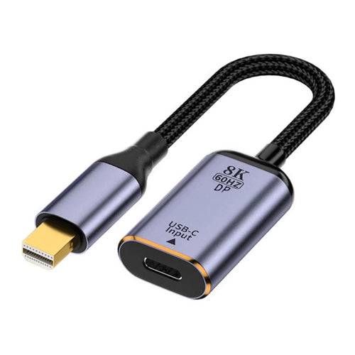 UC-038-M8K Type C Female to Mini Displayport Sink Adapter HDTV Cable 8K / 60Hz 4K / 120Hz for Tablet Phone Laptop - 1
