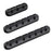 V-357 3Pcs / Set Self-adhesive Desktop Power Cord Fixing Base Silicone Data Cable Organizer - Black - 1