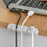 V-357 3Pcs / Set Self-adhesive Desktop Power Cord Fixing Base Silicone Data Cable Organizer - Black - 5