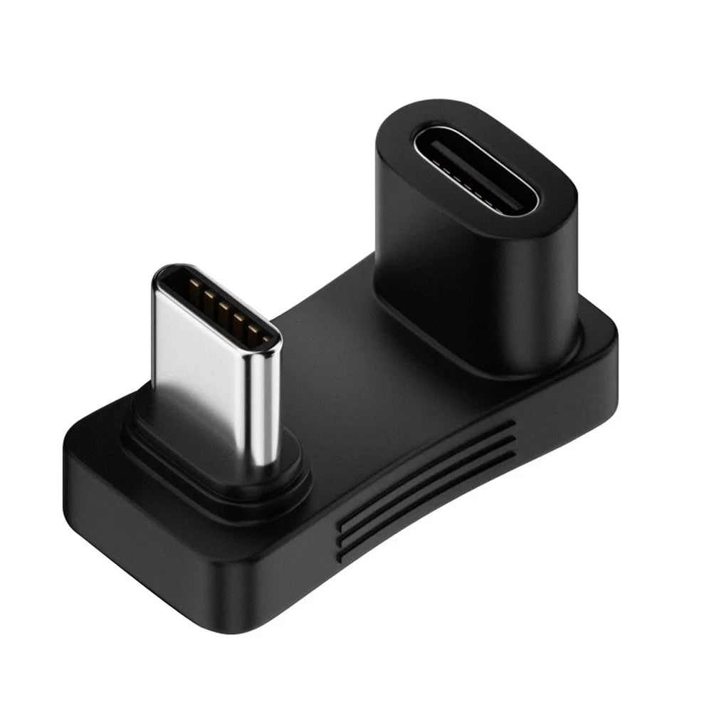 UC-068-OS 10Gbps USB3.0 Type C Male to Female Elbow U-shape Power Data Video Adapter - 1