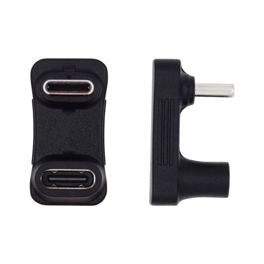 UC-068-OS 10Gbps USB3.0 Type C Male to Female Elbow U-shape Power Data Video Adapter - 2