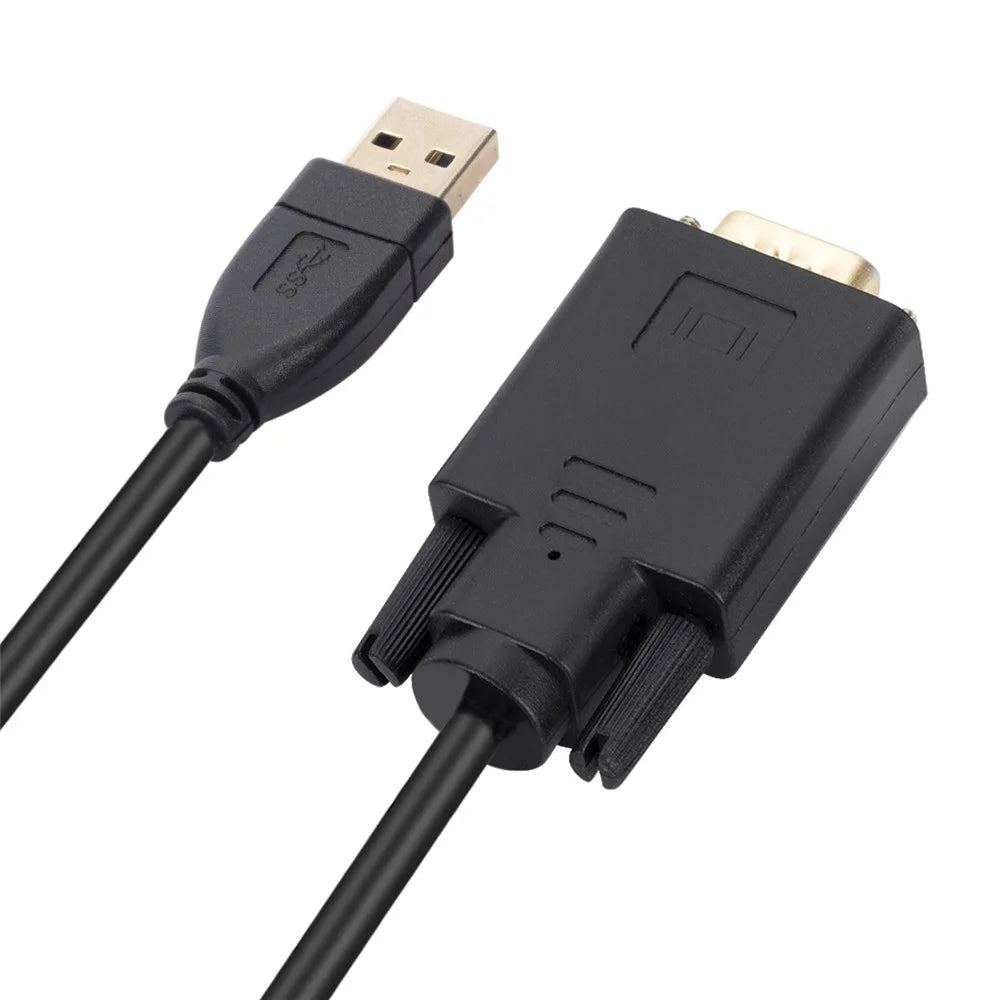 WT04 1.8m Drive-free USB 3.0 Male to VGA Male Adapter Cable Projector Monitor Conversion Cable - 5