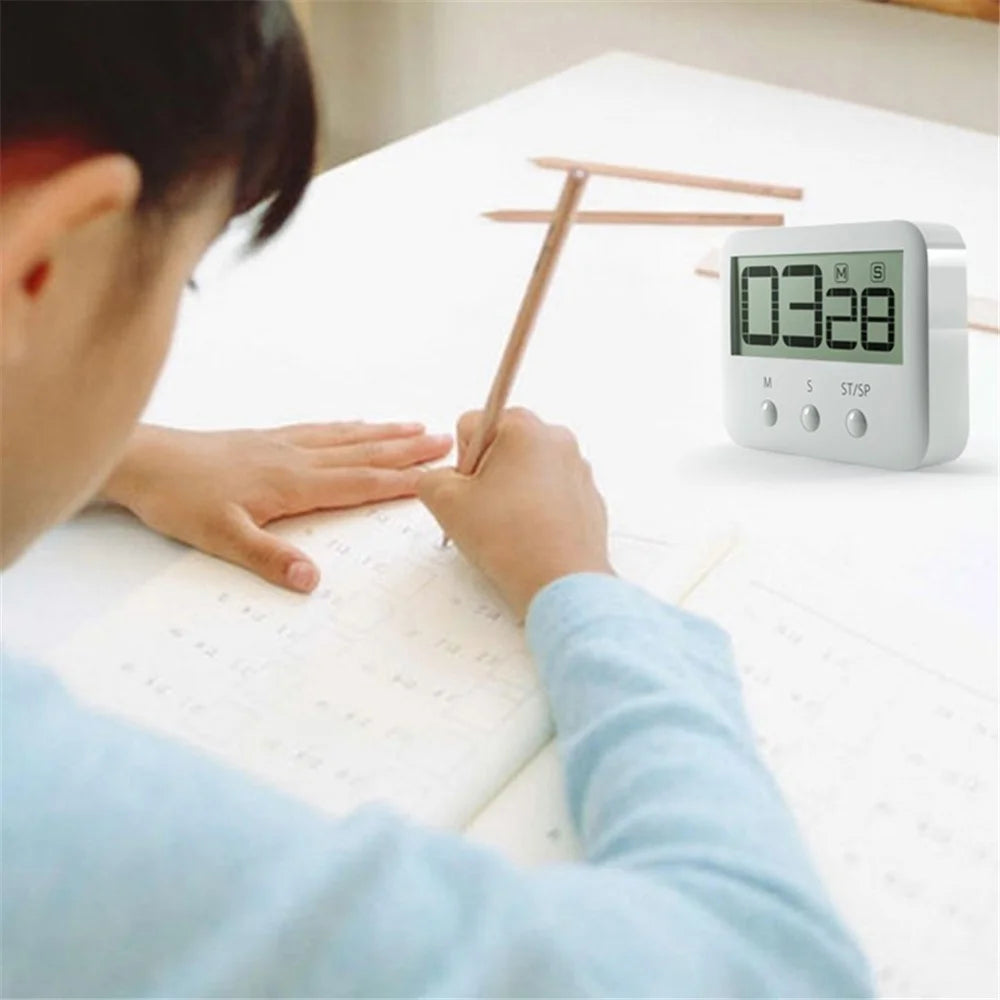 118S Digital Kitchen Timer Magnetic Countdown Timer Cooking Timer with Loud Alarm for Kitchen Teachers Students Games Kids Meetings - 3