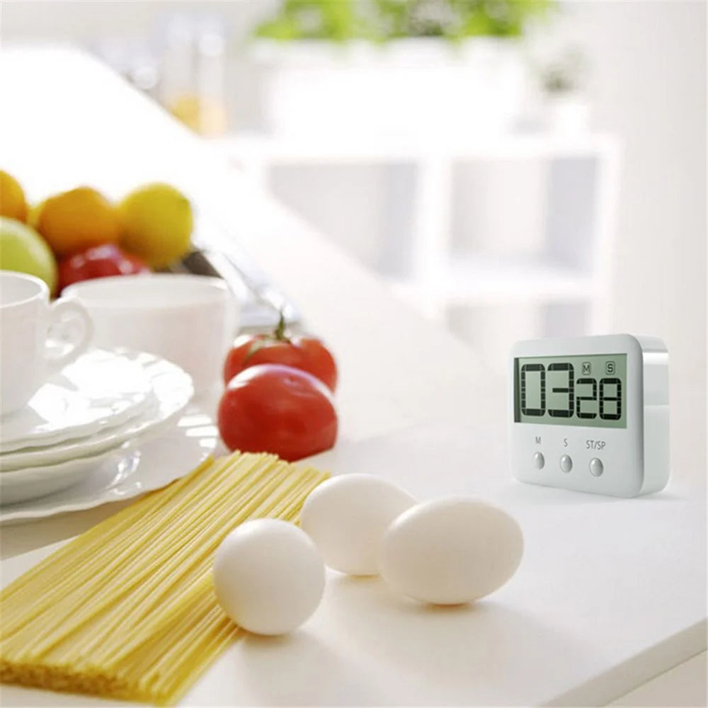118S Digital Kitchen Timer Magnetic Countdown Timer Cooking Timer with Loud Alarm for Kitchen Teachers Students Games Kids Meetings - 4