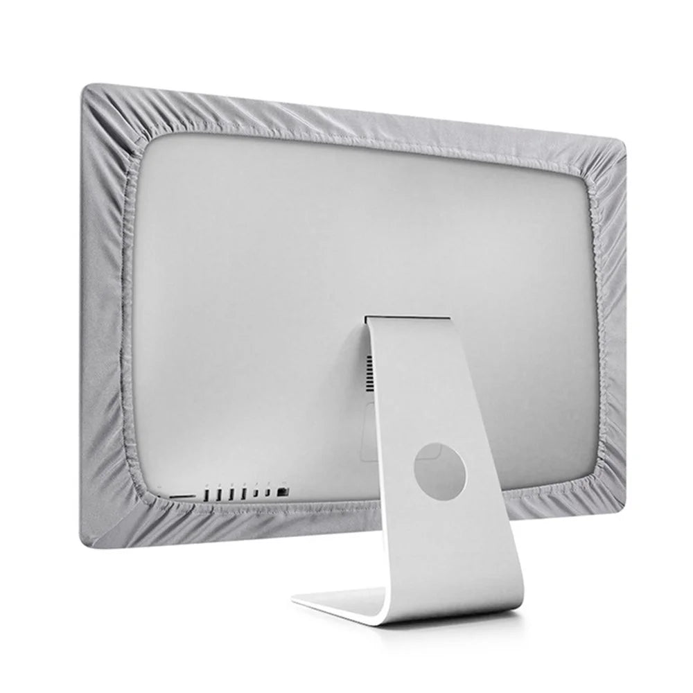 TXESIGN 27-inch Dustproof Computer Screen Protective Cover for Apple iMac Macbook Pro Air Samsung HP Dell Lenovo Foldable Cover - Silver - 3