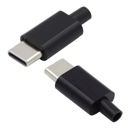 CN-004 2Pcs / Set Type-C 24Pin Connector Plug USB-C Male PD 100W USB2.0 Data Connector with Housing Cover - 1