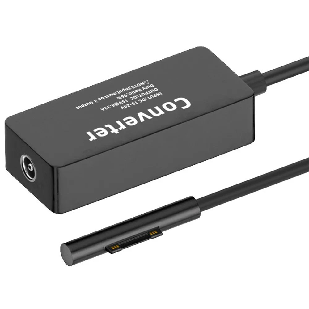 PW-016-TYPECF Type-C USB-C Female 65W DC 15V to Surface Pro 3 / 4 / 5 / 6 / 7 / 8 / 9 Charge Power Converter - 1
