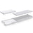 BESTAND For Apple Magic Trackpad 2 / 3  /  Magic Keyboard 2 / 3 Adjustable Bracket Desktop Holder Stand - White - 1