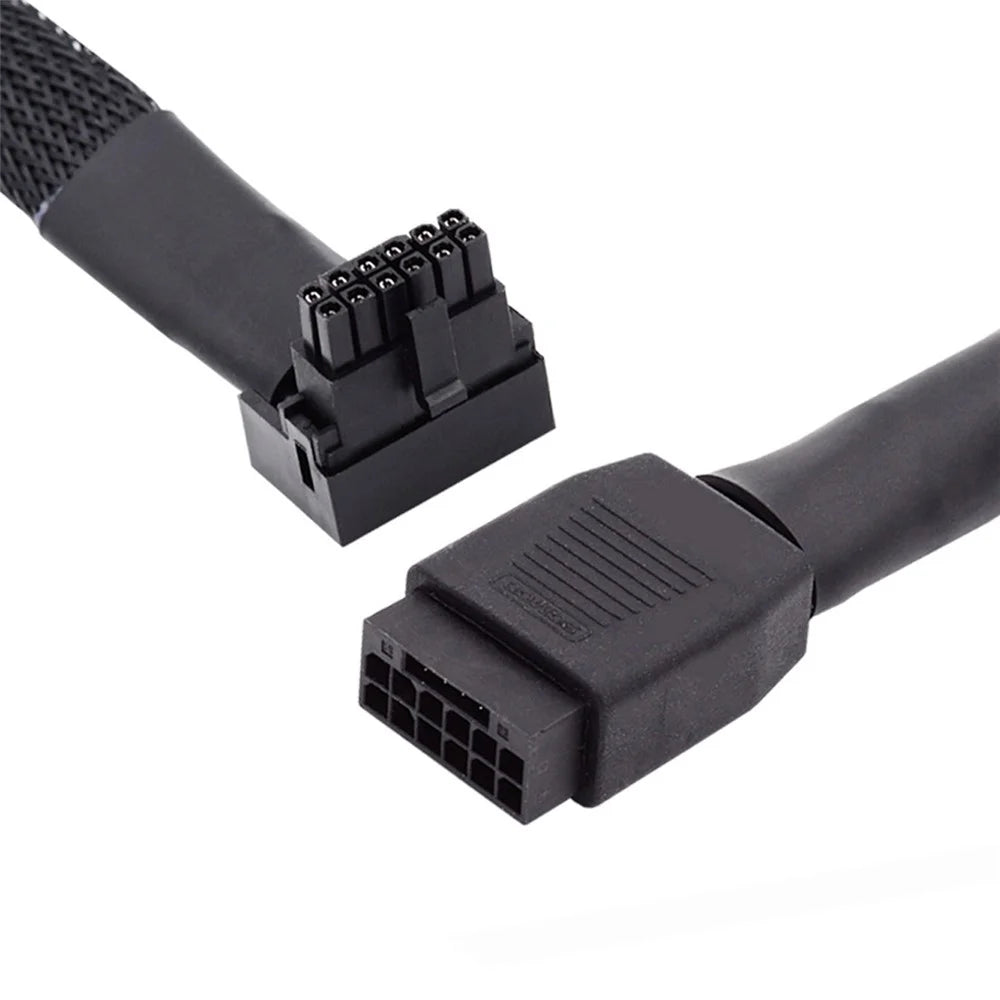 PW-043-DN 12VHPWR ATX3.0 PCI-E 5.0 Power Modular Down Angled Extension Cable for 3080 3090TI PSU 16Pin 12+4P Graphics Card - 7