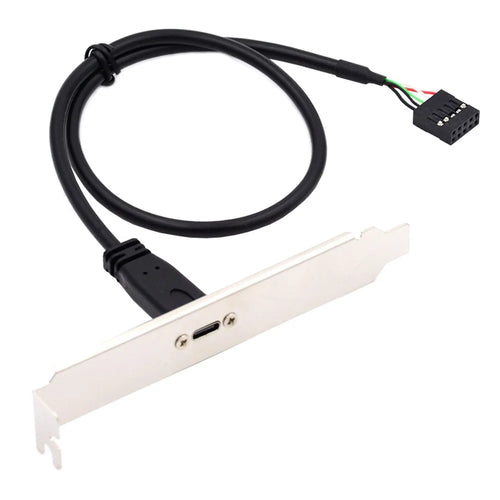 UC-138 Single Port USB 3.1 Type C USB-C Female to USB 2.0 Motherboard 9pin 10pin Header Cable - 1