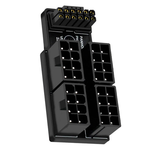 12VHPWR ATX3.0 PCI-E 5.0 Power Modular Adapter to 4 ATX 8Pin 90 Degree Up Angled for 4080 5090TI 16Pin 12+4P Graphics Card - 1