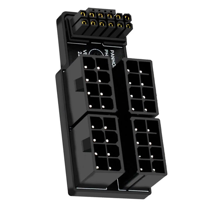 12VHPWR ATX3.0 PCI-E 5.0 Power Modular Adapter to 4 ATX 8Pin 90 Degree Up Angled for 4080 5090TI 16Pin 12+4P Graphics Card - 1