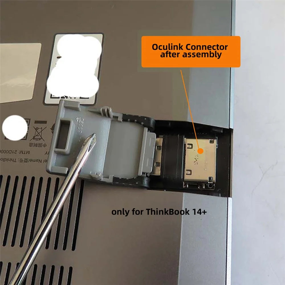 PCI-E 3.0 M.2 M-key to Oculink SFF-8612 SFF-8611 Host Adapter for ThinkBook 14+ Laptop External Graphics Card & SSD - 4