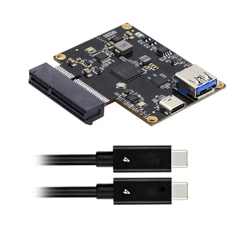 UC-143 Type-C USB4 40Gbps to PCI-E SSD 4x Graphics Card Converter Cable USB4.0 40Gbps JHL7440 Chipset - 1