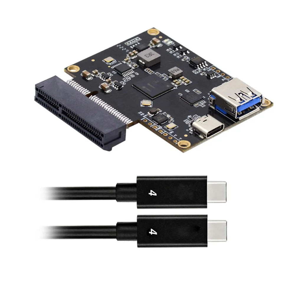 UC-143 Type-C USB4 40Gbps to PCI-E SSD 4x Graphics Card Converter Cable USB4.0 40Gbps JHL7440 Chipset - 1