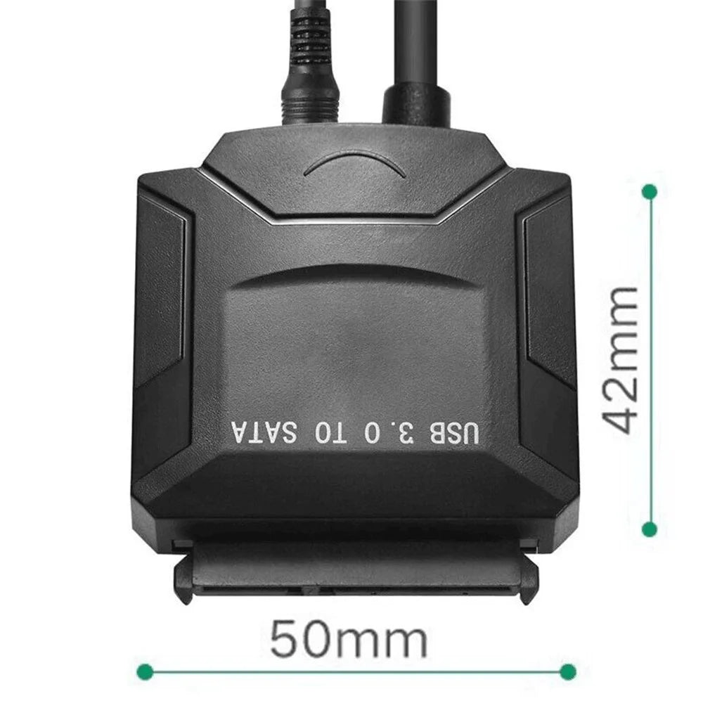 U3-027-OD USB 3.0 to Angled SATA 22 Pin Adapter Cable for 2.5", 3.5" Hard Disk Drive SSD for Desktop Laptop - 6
