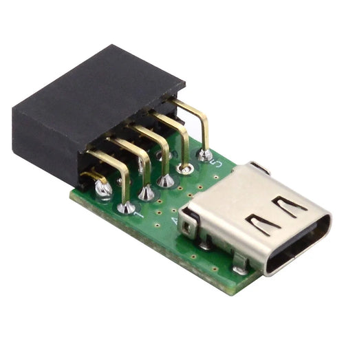 UC-141-TC001 Single Port Type-C 3.1 Female to USB 2.0 Motherboard 9Pin 10Pin Adapter PCBA 480Mbps - 1