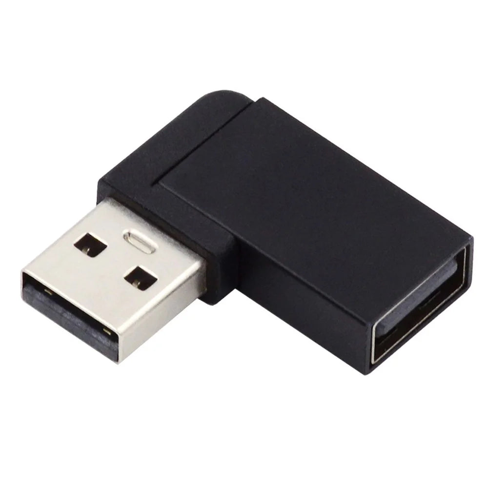 U3-018-LF 10Gbps USB3.0 Male to Female Extension Adapter 90 Degree Left Angled Type Video Adapter - 2