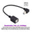 U2-068-UP 20cm Elbow Type B Male USB 2.0 to Female Extension Cable 480Mbps Data Transfer for Printer Scanner Disk - 3
