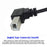 U2-068-UP 20cm Elbow Type B Male USB 2.0 to Female Extension Cable 480Mbps Data Transfer for Printer Scanner Disk - 4