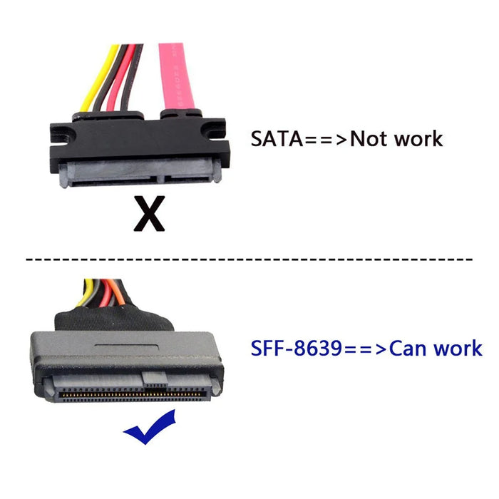SA-083 PCI-E 4.0x4 Lane to U.3 Kit SFF-8639 Host Adapter for Motherboard PM1735 NVMe PCI-E SSD - 6