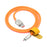 U2-089-OR-1.0M USB-A to Micro USB Cable Liquid Silicone USB2.0 480Mbps Data Cord for Laptop Tablet Phone - 2