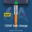 U2-089-OR-1.0M USB-A to Micro USB Cable Liquid Silicone USB2.0 480Mbps Data Cord for Laptop Tablet Phone - 5