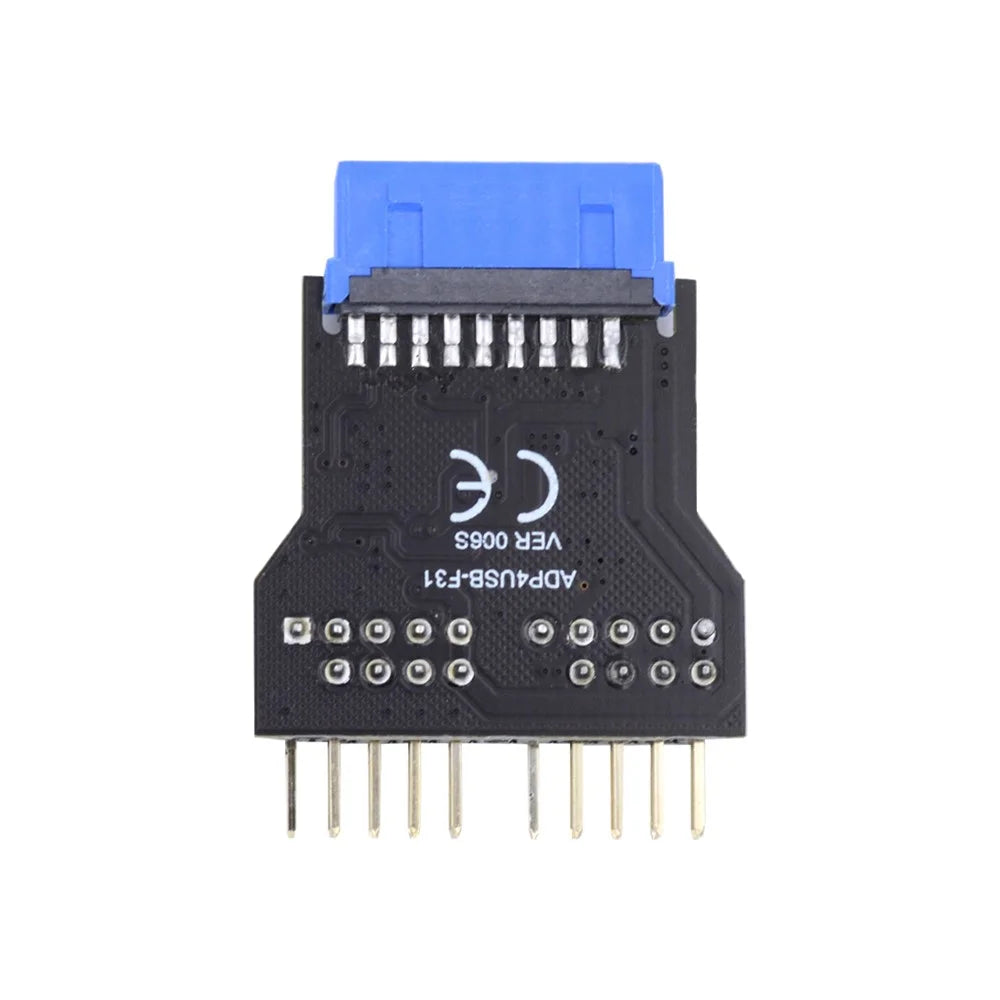 U3-022 Motherboard 19Pin USB 3.0 Header 1 to 2 USB2.0 9Pin Extension HUB Connector Adapter - 2