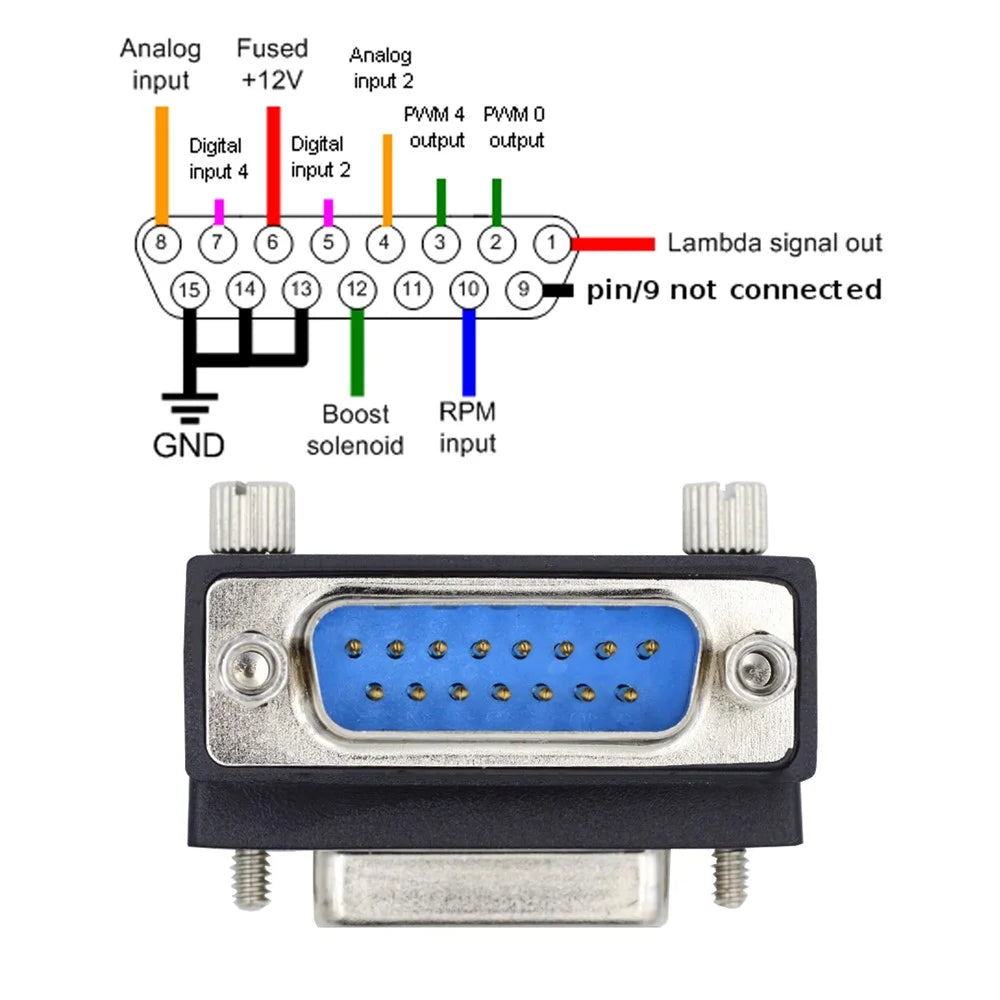 DB-017-DN DSUB D-subminiature 15Pin Male Nut to Female Screw Extension Adapter DB Connector 90 Degree Angled - 7