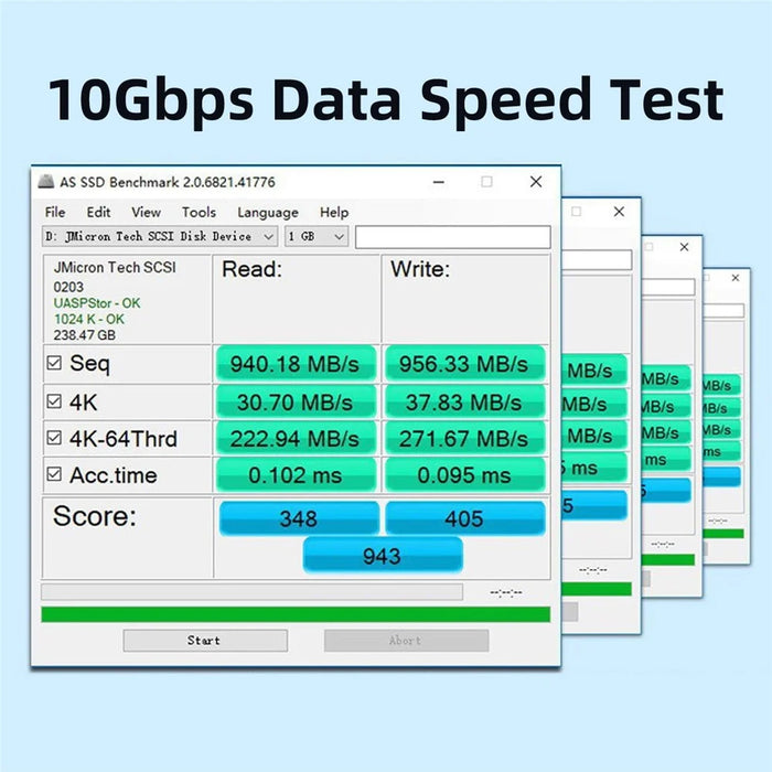 UC-070-TC007 USB 3.0 Type-A Male to USB 3.1 Type-C Male Connector 10Gbps Data Transfer Charge Adapter - 2
