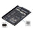 SA-060 Dual MSATA NGFF B+M SSD Card JBOD Raid 0 Span Bridge to 2.5inch SATA Combo HDD Disk Drive Enclosure - 2