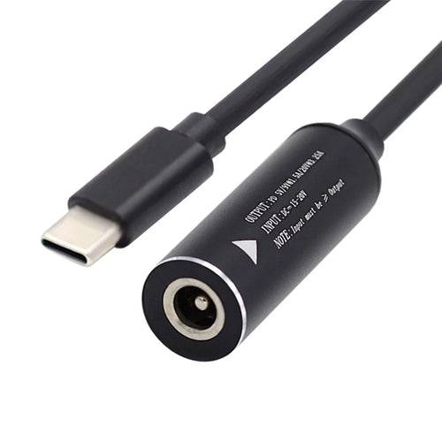 UC-149-3513MM DC Jack 3.5x1.3mm Female to Type-C Male Charge Cable Laptop Power Cord - 1