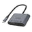 ONTEN M205 3-in-1 Type-C to HD+VGA Adapter Cable with PD Fast Charging USB-C Video Converter - Black - 1